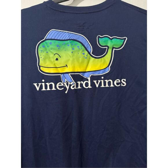 Vineyard Vines performance blue tee whale boys XL youth - Picture 6 of 6
